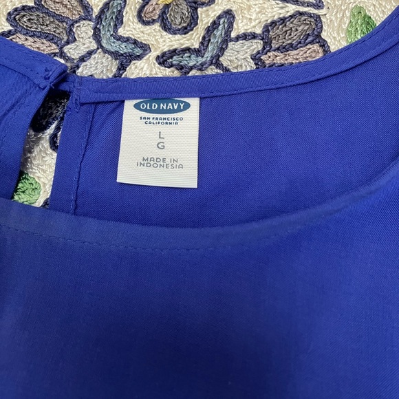 Brand new-like silk-royal blue, strappy top flare bottom hem- perfect condition. - Picture 5 of 7